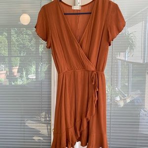 Altar’d State. Burnt orange dress. Size small.